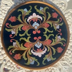 Vintage Round Tray Signed R. Weiss